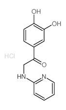 Ethanone,1-(3,4-dihydroxyphenyl)-2-(2-pyridinylamino)-, hydrochloride (1:1)结构式