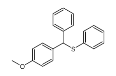 1-methoxy-4-[phenyl(phenylsulfanyl)methyl]benzene结构式