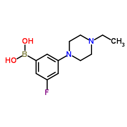 (3 -氟-5-(N-乙基哌嗪基))苯硼酸图片