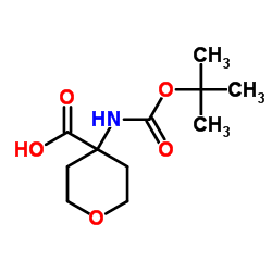 4-N-Boc-Amino-4-carboxytetrahydropyran structure