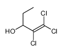 1,1,2-trichloropent-1-en-3-ol Structure