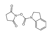 (2,5-dioxopyrrolidin-1-yl) 2,3-dihydroindole-1-carboxylate结构式