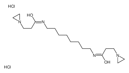 3-(aziridin-1-ium-1-yl)-N-[8-[3-(aziridin-1-ium-1-yl)propanoylamino]octyl]propanamide,dichloride结构式