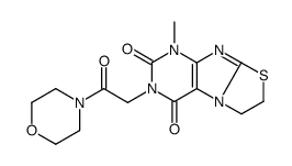 4-methyl-2-(2-morpholin-4-yl-2-oxoethyl)-7,8-dihydropurino[8,7-b][1,3]thiazole-1,3-dione结构式