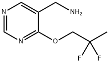 C-[4-(2,2-Difluoro-propoxy)-pyrimidin-5-yl]-methylamine Structure