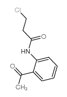 N-(2-乙酰基苯基)-3-氯丙酰胺结构式