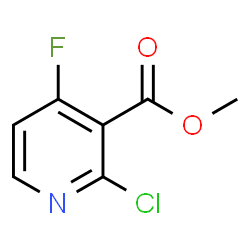 2-氯-4-氟吡啶-3-羧酸甲酯结构式
