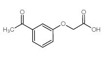 Acetic acid,2-(3-acetylphenoxy)- Structure