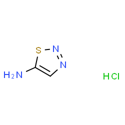 1,2,3-Thiadiazol-5-amine, Monohydrochloride结构式