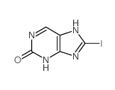 2H-Purin-2-one,3,9-dihydro-8-iodo-结构式