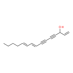 (8E,10E)-1,8,10-Pentadecatriene-4,6-diyn-3-ol结构式
