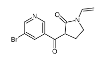 3-(5-bromonicotinoyl)-1-vinylpyrrolidin-2-one结构式