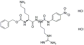 Z-Lys-Arg-pNA · 2 HCl结构式