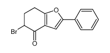 5-bromo-2-phenyl-4,5,6,7-tetrahydro-benzo[b]furan-4-one结构式