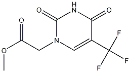 5-Trifluoromethyluracil-1-yl acetic acid methyl ester Structure