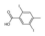 2,5-diiodo-4-methylbenzoic acid Structure