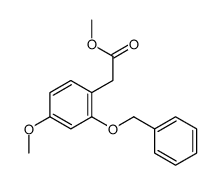 methyl 2-(4-methoxy-2-phenylmethoxyphenyl)acetate结构式