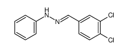 3.4-Dichlorbenzaldehyd-phenylhydrazon结构式