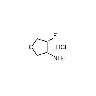 (3R,4R)-4-Fluorotetrahydrofuran-3-amine hydrochloride Structure