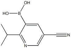 2-(iso-Propyl)-5-cyanopyridine-3-boronic acid结构式