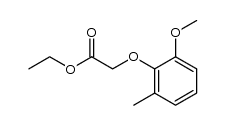 ethyl 2-methoxyl-6-methyl-phenoxyacetate Structure