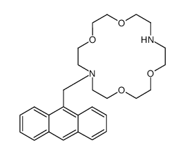 7-anthracen-9-ylmethyl-1,4,10,13-tetraoxa-7,16-diaza-cyclooctadecane Structure