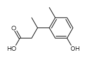 β-(5-hydroxy-2-methylphenyl)butyric acid结构式