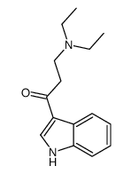 3-(diethylamino)-1-(1H-indol-3-yl)propan-1-one结构式