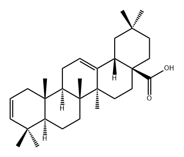 Oleana-2,12-dien-28-oic acid Structure