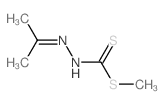 Hydrazinecarbodithioicacid, 2-(1-methylethylidene)-, methyl ester Structure