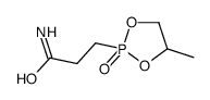 3-(4-methyl-2-oxo-1,3,2λ5-dioxaphospholan-2-yl)propanamide结构式