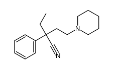 BUTYRONITRILE, 2-PHENYL-2-(2-PIPERIDINOETHYL)-结构式