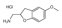 (5-methoxy-2,3-dihydro-1-benzofuran-2-yl)methylazanium,chloride结构式