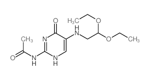 Acetamide,N-[5-[(2,2-diethoxyethyl)amino]-1,6-dihydro-6-oxo-2-pyrimidinyl]-结构式