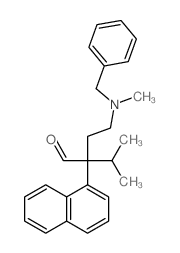 1-Naphthaleneacetaldehyde,a-(1-methylethyl)-a-[2-[methyl(phenylmethyl)amino]ethyl]- Structure