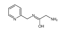 2-amino-N-(pyridin-2-ylmethyl)acetamide结构式