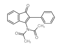 Acetamide,N-acetyl-N-(1-oxo-2-phenyl-1H-inden-3-yl)- structure