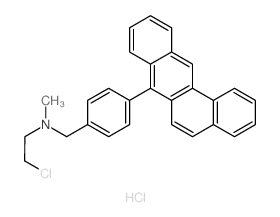 N-[(4-benzo[a]anthracen-7-ylphenyl)methyl]-2-chloro-N-methylethanamine,hydrochloride Structure