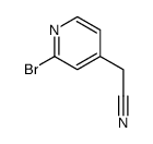 2-(2-溴吡啶-4-基)乙腈结构式