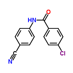 4-Chloro-N-(4-cyanophenyl)benzamide结构式