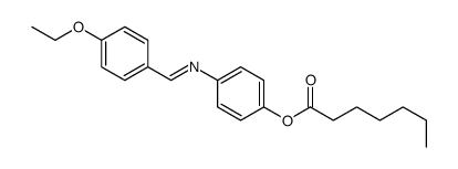 [4-[(4-ethoxyphenyl)methylideneamino]phenyl] heptanoate Structure