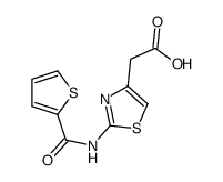 (2-[(THIEN-2-YLCARBONYL)AMINO]-1,3-THIAZOL-4-YL)ACETIC ACID structure