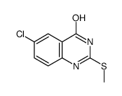 6-chloro-2-methylsulfanyl-1H-quinazolin-4-one结构式