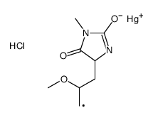 5-[3-[Chloromercurio(II)]-2-methoxypropyl]-3-methylhydantoin结构式