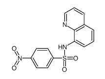 4-nitro-N-quinolin-8-ylbenzenesulfonamide Structure