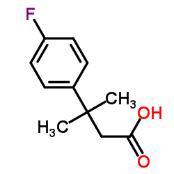 3-(4-Fluorophenyl)-3-methylbutanoic acid structure