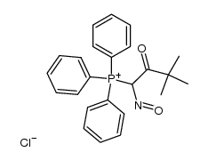 (3,3-dimethyl-1-nitroso-2-oxobutyl)triphenylphosphonium chloride Structure