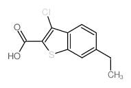 3-Chloro-6-ethyl-1-benzothiophene-2-carboxylic acid结构式