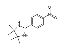 4,4,5,5-tetramethyl-2-(4-nitrophenyl)imidazolidine结构式