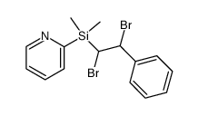 2-((1,2-dibromo-2-phenylethyl)dimethylsilyl)pyridine Structure